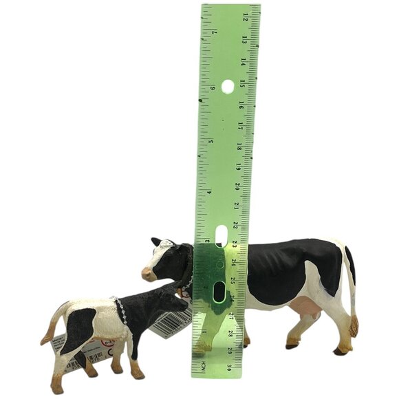 Safari Ltd Holstein Cow and Calf Figurines Barnyard Dairy New Old Stock Lot of 2 - Picture 5 of 11